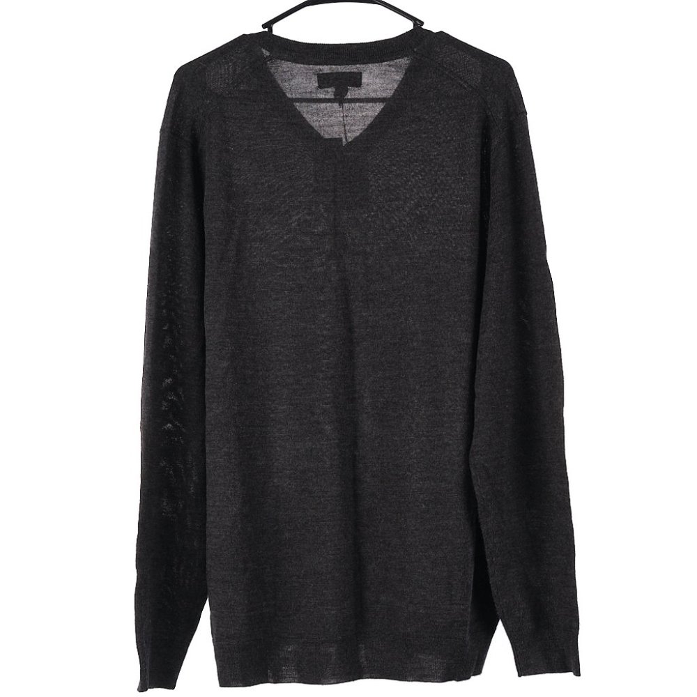 Club Room Gray Merino Wool Blend V-Neck Men's XL Lightweight Sweater - Picture 7 of 7
